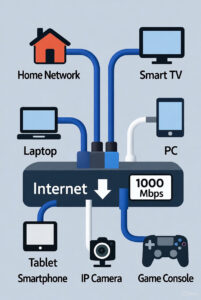 Домашний интернет в городе Лод, Израиль до 1000 мбит/с.